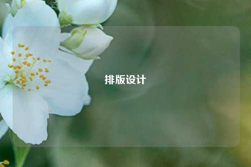 排版设计